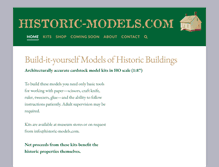 Tablet Screenshot of historic-models.com